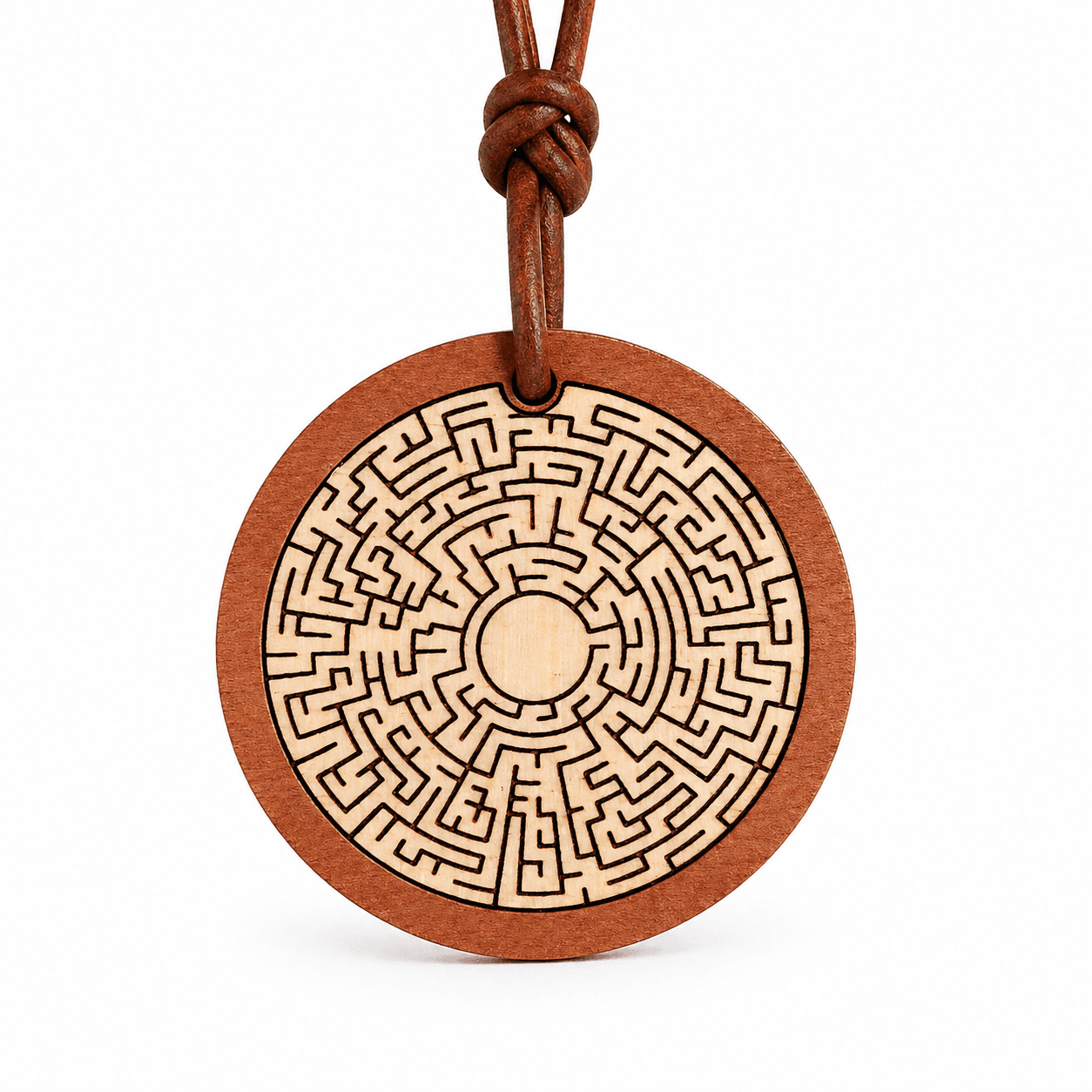 Collier Labyrinthe gravé